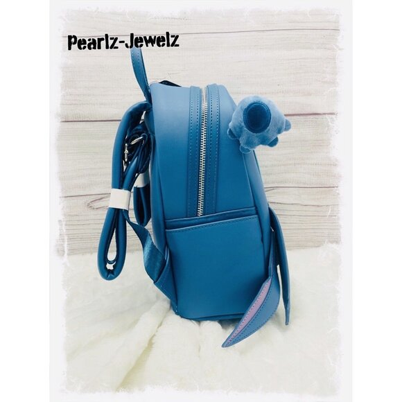 Loungefly Disney Lilo & Stitch Upside Down Figural Cosplay Backpack BoxLunch NWT - Picture 2 of 5